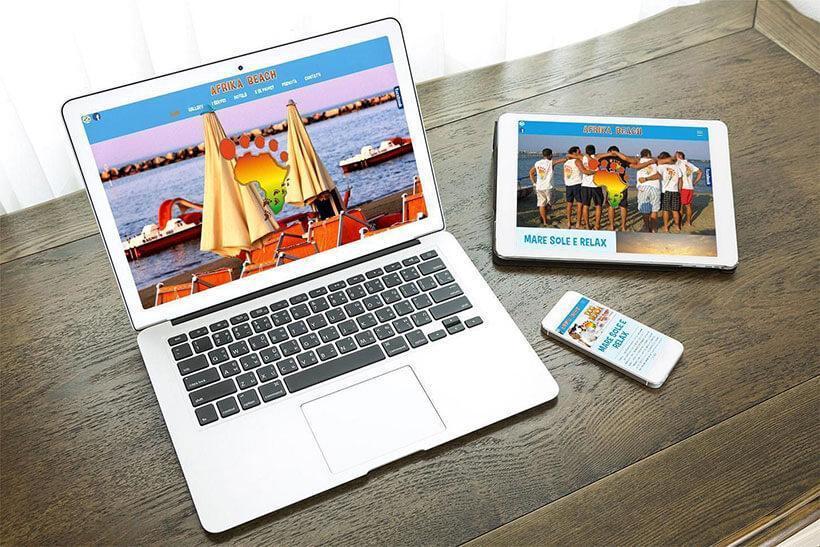 realizzazione sito web afrika beach bellaria igea marina