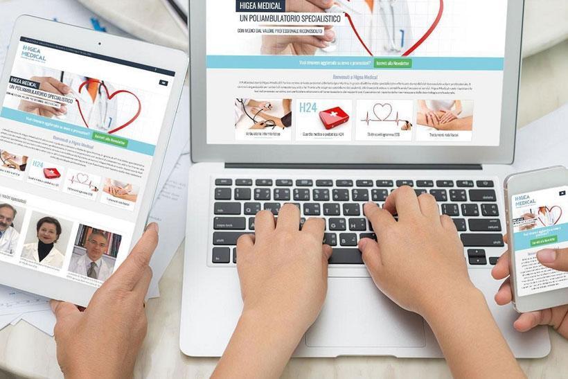 realizzazione sito web higea medical rimini