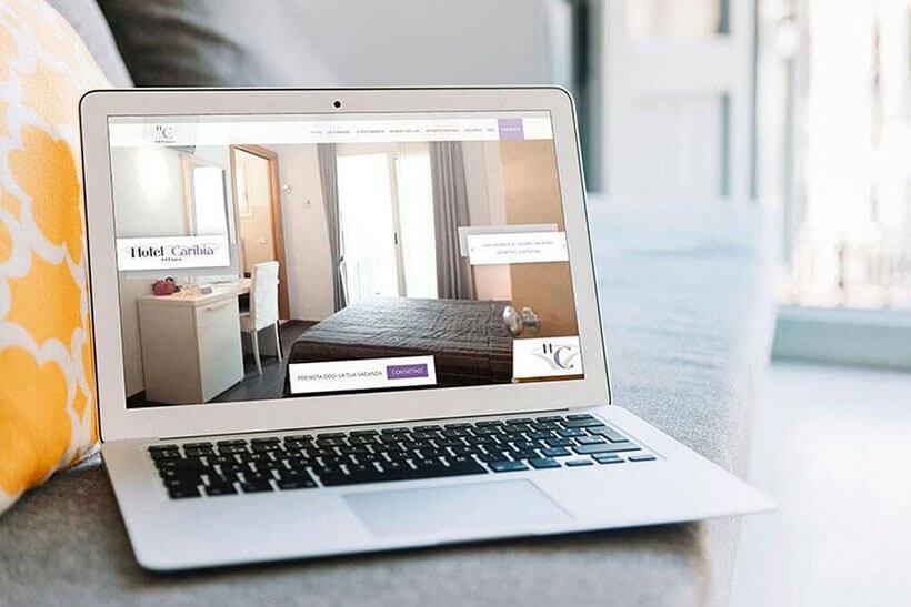 realizzazione sito web hotel caribia