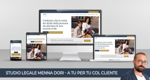 Realizzazione di un sito web su misura: Studio legale Menna e Dori
