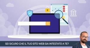 Sei sicuro che il tuo sito web sia intestato a te?